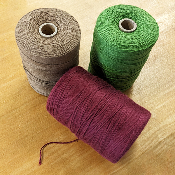 8/4 Cotton Warp Yarn - Small Cone - Natural - Colors - The