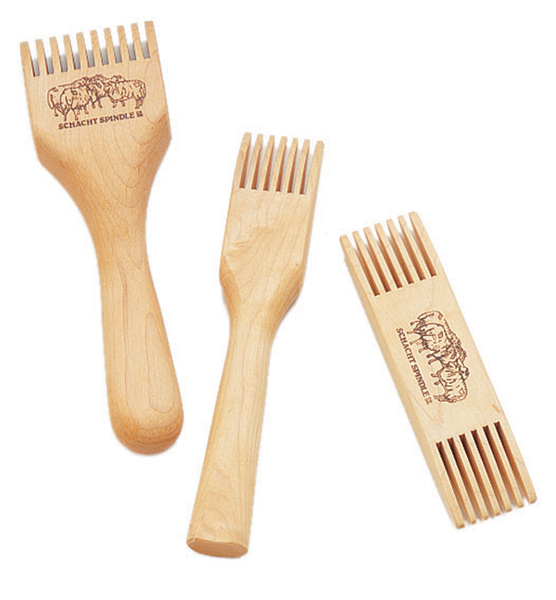 Double-ended Wooden Weaving Comb 