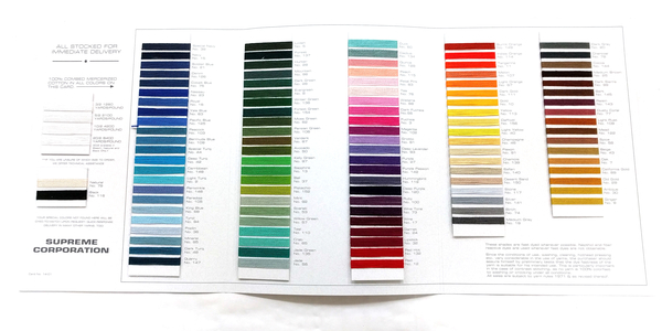 Supreme Astra Mercerized Cotton Color Card | Color Cards