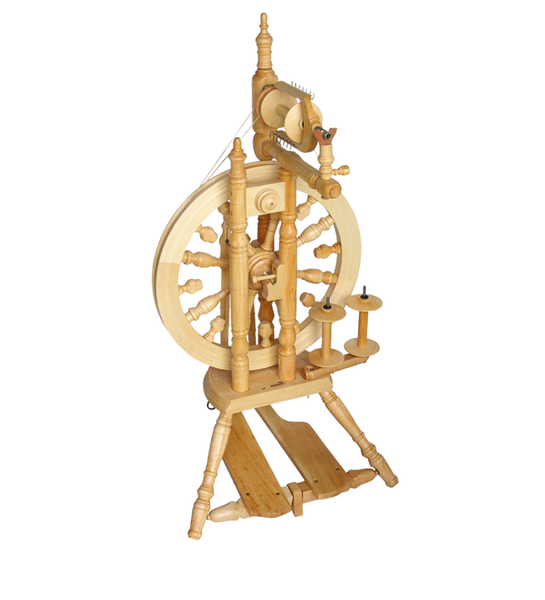 Kromski Minstrel Spinning Wheel | Upright Castle Spinning Wheels