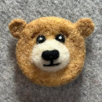 Needle Felt Teddy Bear Face | Feltmaking