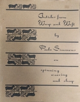 Image Articles from Warp and Weft by Paula Simmons (Used)