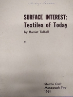 Image Shuttle Craft Guild Monograph 2: Surface Interest (used)